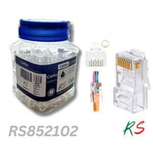 rj45 cat6a pass through 100pcs