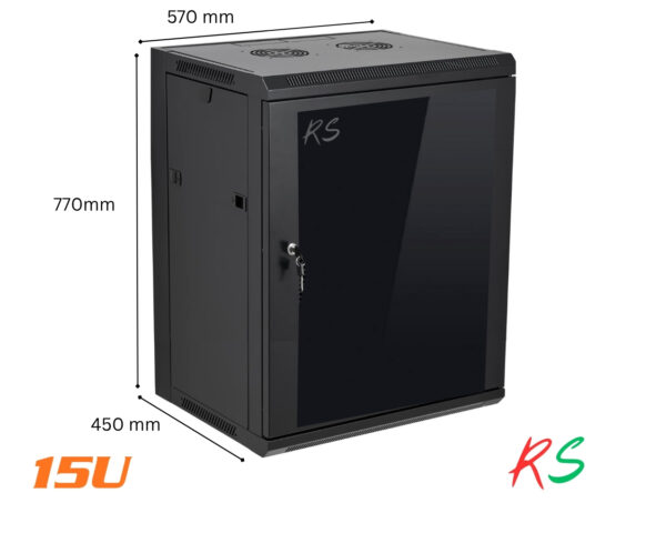 15U wall mount cabinet