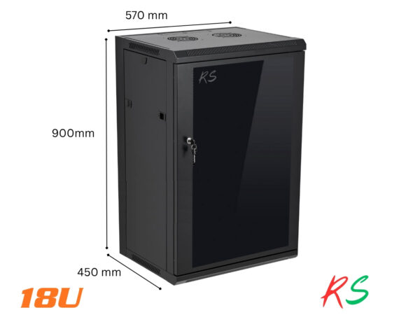 18U wall mount cabinet