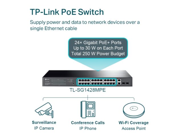24 Port PoE Switch