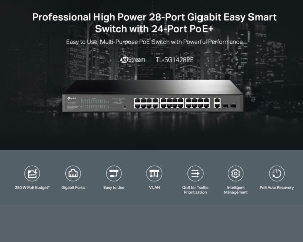 24 Port PoE Switch