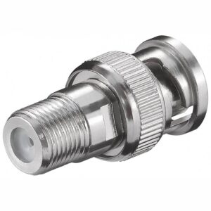 11850 F-adapter: F female - BNC male, zinc
