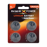 RXBA2-20254P Rexer Button Cell Batteries Lithium CR2025 3V 4pcs
