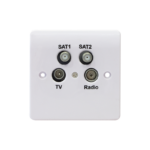 TELEVES 526001 QUAD End Outlet FM/TV/SAT1/SAT2