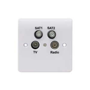 TELEVES 526001 QUAD End Outlet FM/TV/SAT1/SAT2