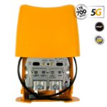 TELEVES 561721 NanoKom Mast Amplifier 5G LTE UHF/UHF/VHF