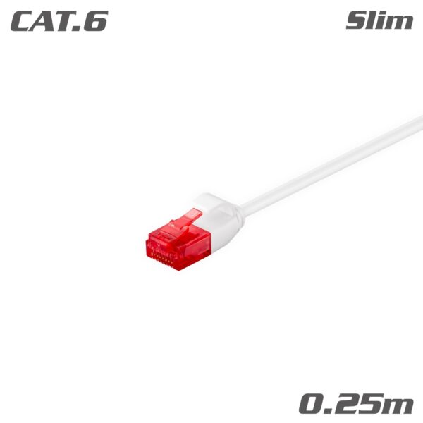 cat6 patch cable slim copper 0.15m