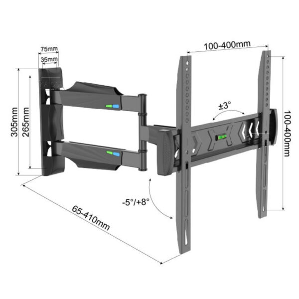 TV Wall Mount FULL MOTION KALOC