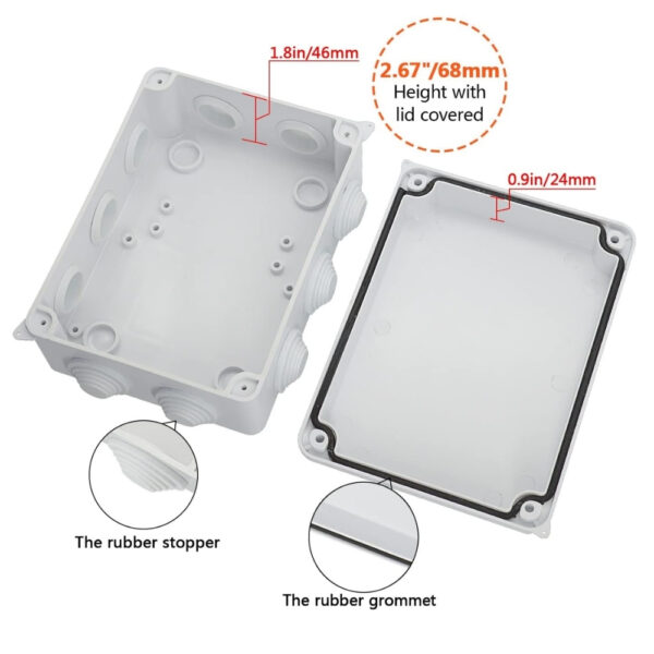 Plastic Waterproof Junction Box Universal 150x110