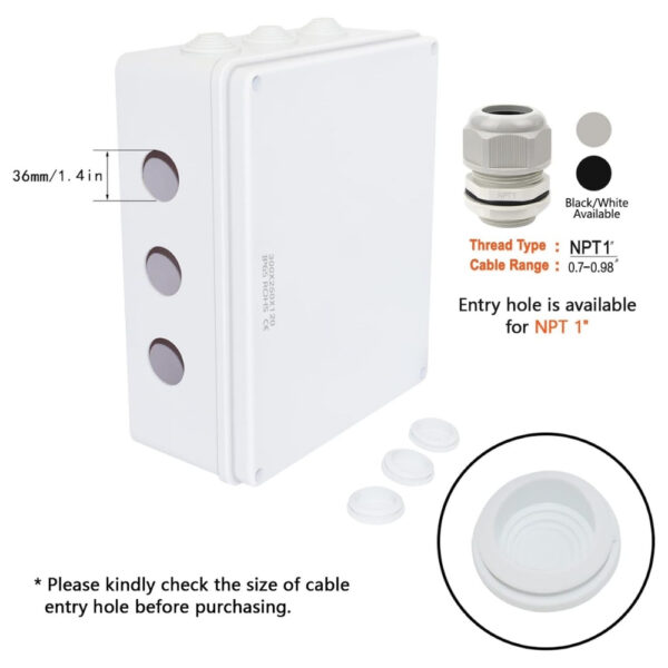 Plastic Waterproof Junction Box Universal 300x250