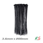 Cable Zip Ties 3.6 x 200mm